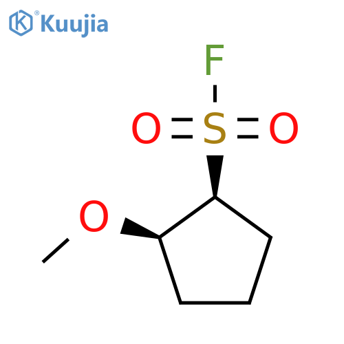 rac-(1R,2S)-2-methoxycyclopentane-1-sulfonyl fluoride structure