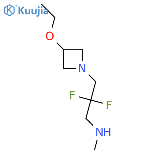 3-(3-ethoxyazetidin-1-yl)-2,2-difluoro-N-methylpropan-1-amine structure
