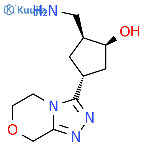 (1S,2S,4R)-2-(Aminomethyl)-4-(6,8-dihydro-5H-[1,2,4]triazolo[3,4-c][1,4]oxazin-3-yl)cyclopentan-1-ol structure