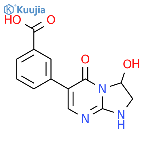 3-{3-hydroxy-5-oxo-1H,2H,3H,5H-imidazolidino[1,2-a]pyrimidin-6-yl}benzoic acid structure