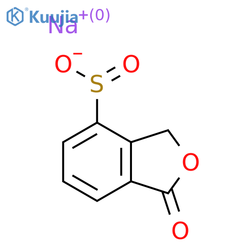 Sodium 1-oxo-1,3-dihydro-2-benzofuran-4-sulfinate structure