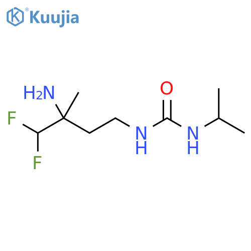 Urea, N-(3-amino-4,4-difluoro-3-methylbutyl)-N'-(1-methylethyl)- structure