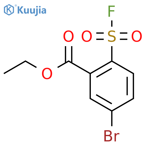 Ethyl 5-bromo-2-(fluorosulfonyl)benzoate structure
