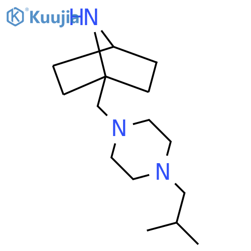 1-{[4-(2-Methylpropyl)piperazin-1-yl]methyl}-7-azabicyclo[2.2.1]heptane structure