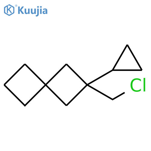 Spiro[3.3]heptane, 2-(chloromethyl)-2-cyclopropyl- structure