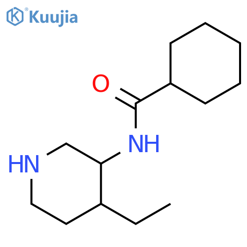 Cyclohexanecarboxamide, N-(4-ethyl-3-piperidinyl)- structure