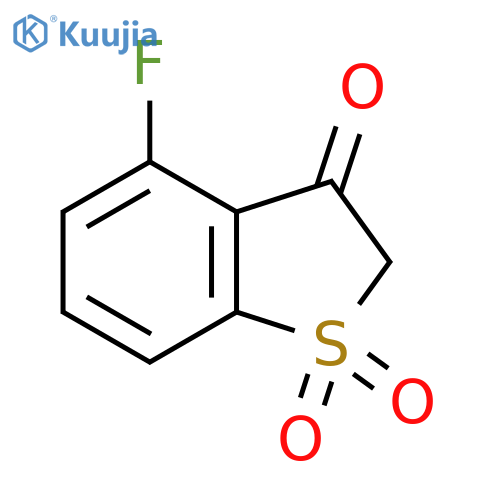 4-fluorobenzo[b]thiophen-3(2H)-one 1,1-dioxide structure