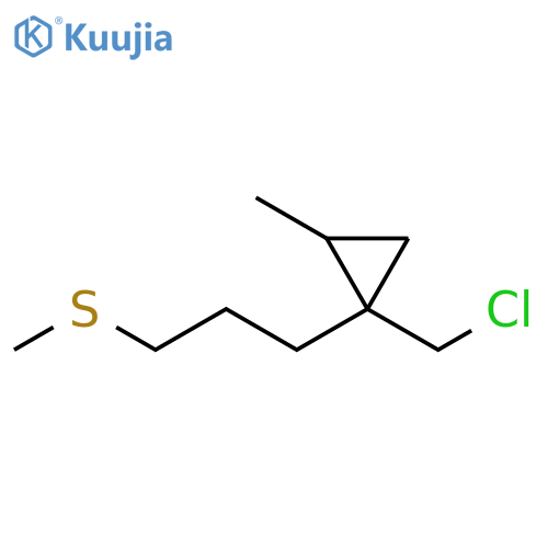 Cyclopropane, 1-(chloromethyl)-2-methyl-1-[3-(methylthio)propyl]- structure