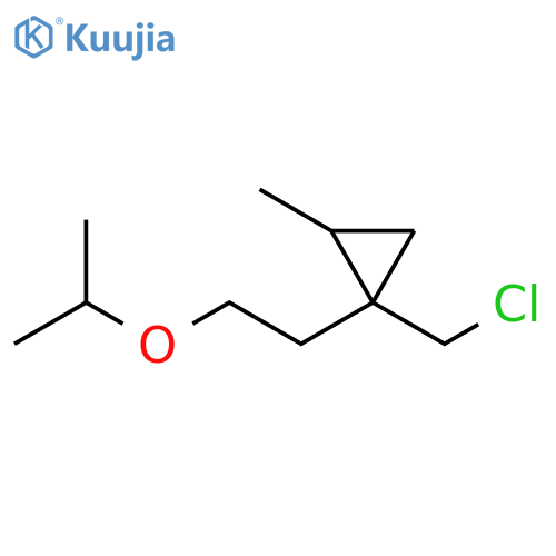 Cyclopropane, 1-(chloromethyl)-2-methyl-1-[2-(1-methylethoxy)ethyl]- structure