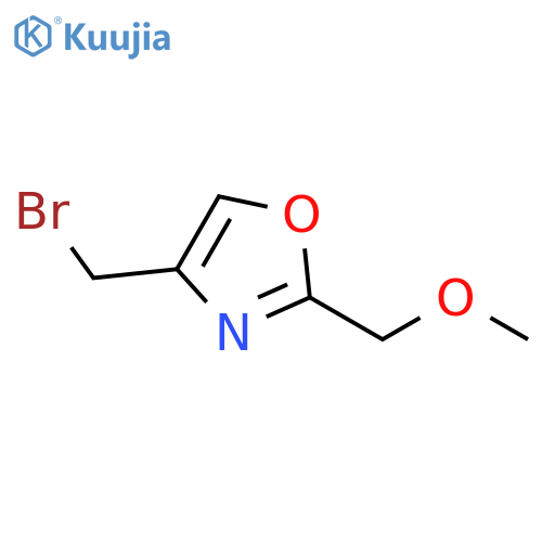 Oxazole, 4-(bromomethyl)-2-(methoxymethyl)- structure