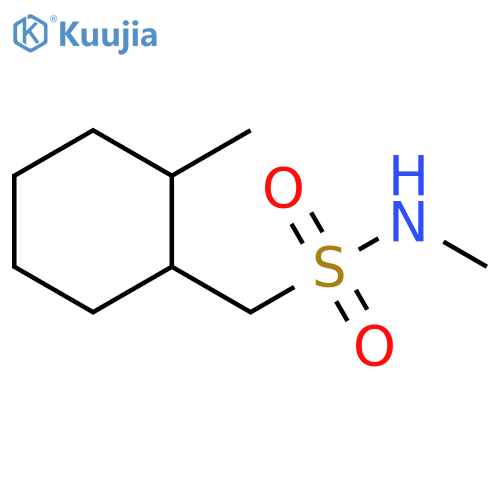 Cyclohexanemethanesulfonamide, N,2-dimethyl- structure