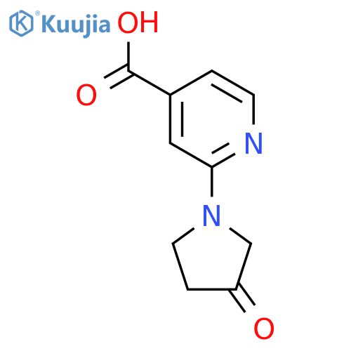 2-(3-Oxopyrrolidin-1-yl)pyridine-4-carboxylic acid structure