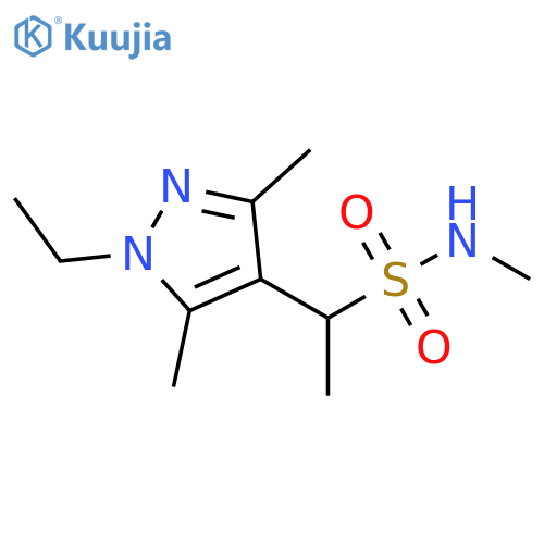 1H-Pyrazole-4-methanesulfonamide, 1-ethyl-N,α,3,5-tetramethyl- structure