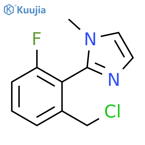 1H-Imidazole, 2-[2-(chloromethyl)-6-fluorophenyl]-1-methyl- structure