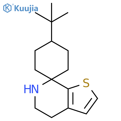 Spiro[cyclohexane-1,7'(4'H)-thieno[2,3-c]pyridine], 4-(1,1-dimethylethyl)-5',6'-dihydro- structure