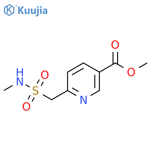 methyl 6-(methylsulfamoyl)methylpyridine-3-carboxylate structure