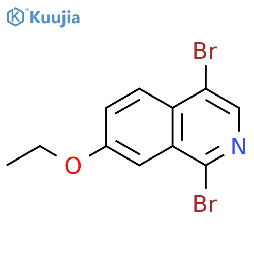 Isoquinoline, 1,4-dibromo-7-ethoxy- structure