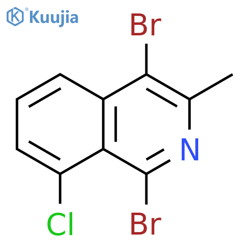 Isoquinoline, 1,4-dibromo-8-chloro-3-methyl- structure