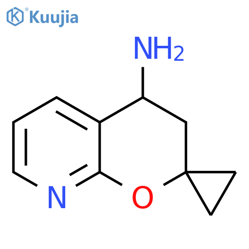 Spiro[cyclopropane-1,2'-[2H]pyrano[2,3-b]pyridin]-4'-amine, 3',4'-dihydro- structure