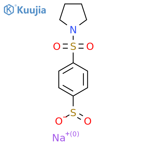 Sodium 4-(pyrrolidine-1-sulfonyl)benzene-1-sulfinate structure
