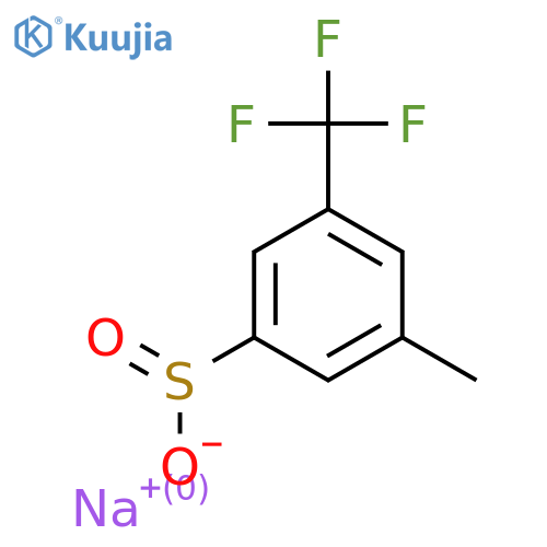 Sodium 3-methyl-5-(trifluoromethyl)benzene-1-sulfinate structure