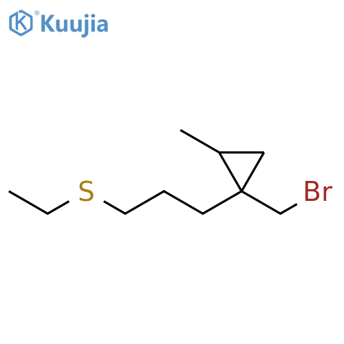 Cyclopropane, 1-(bromomethyl)-1-[3-(ethylthio)propyl]-2-methyl- structure