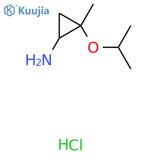 2-Methyl-2-(propan-2-yloxy)cyclopropan-1-amine hydrochloride structure