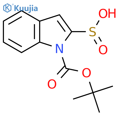 1-[(tert-butoxy)carbonyl]-1H-indole-2-sulfinic acid structure