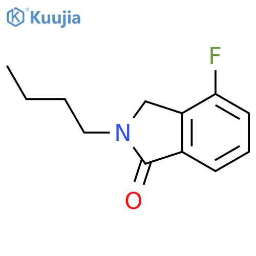 1H-Isoindol-1-one, 2-butyl-4-fluoro-2,3-dihydro- structure