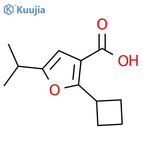 3-Furancarboxylic acid, 2-cyclobutyl-5-(1-methylethyl)- structure