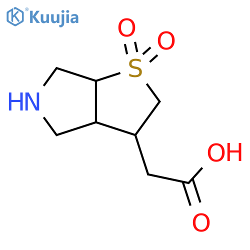 2H-Thieno[2,3-c]pyrrole-3-acetic acid, hexahydro-, 1,1-dioxide structure