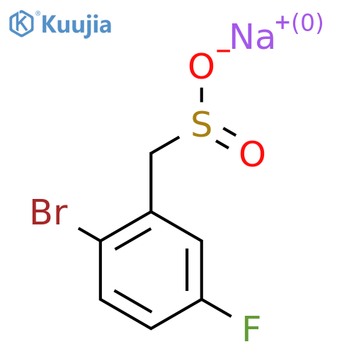Sodium (2-bromo-5-fluorophenyl)methanesulfinate structure