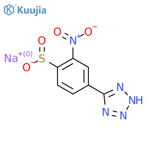 sodium 2-nitro-4-(1H-1,2,3,4-tetrazol-5-yl)benzene-1-sulfinate structure