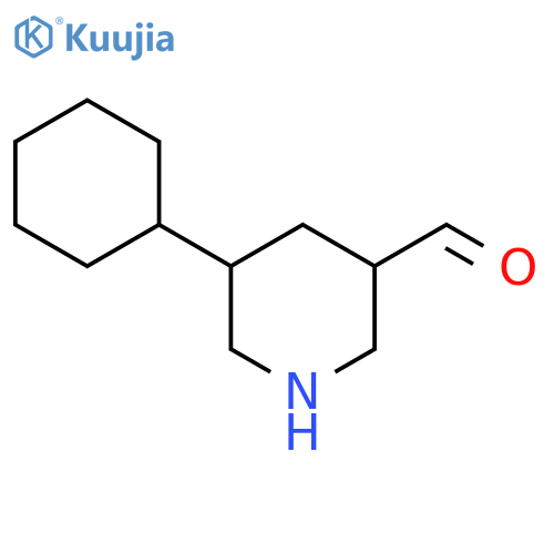 5-Cyclohexylpiperidine-3-carbaldehyde structure