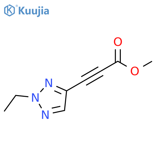 2-Propynoic acid, 3-(2-ethyl-2H-1,2,3-triazol-4-yl)-, methyl ester structure