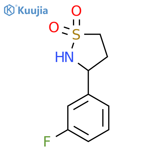 3-(3-Fluorophenyl)-1lambda6,2-thiazolidine-1,1-dione structure