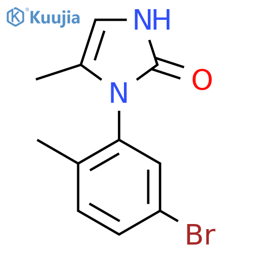 1-(5-bromo-2-methylphenyl)-5-methyl-2,3-dihydro-1H-imidazol-2-one structure