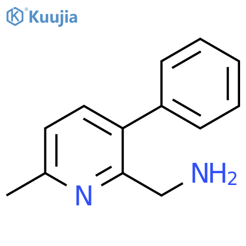2-Pyridinemethanamine, 6-methyl-3-phenyl- structure
