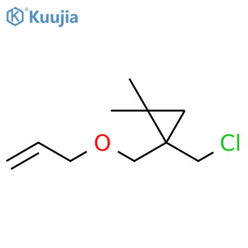 Cyclopropane, 1-(chloromethyl)-2,2-dimethyl-1-[(2-propen-1-yloxy)methyl]- structure