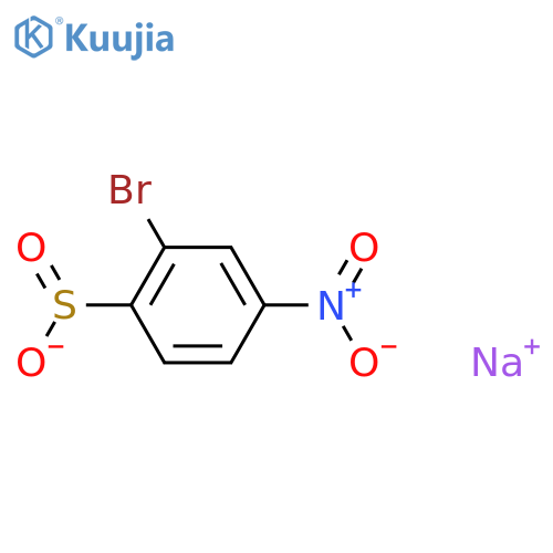 Sodium 2-bromo-4-nitrobenzene-1-sulfinate structure