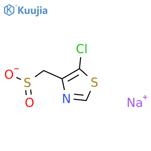 Sodium (5-chloro-1,3-thiazol-4-yl)methanesulfinate structure