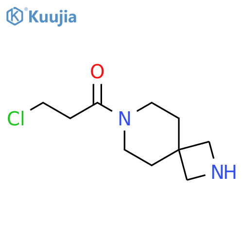 1-Propanone, 3-chloro-1-(2,7-diazaspiro[3.5]non-7-yl)- structure