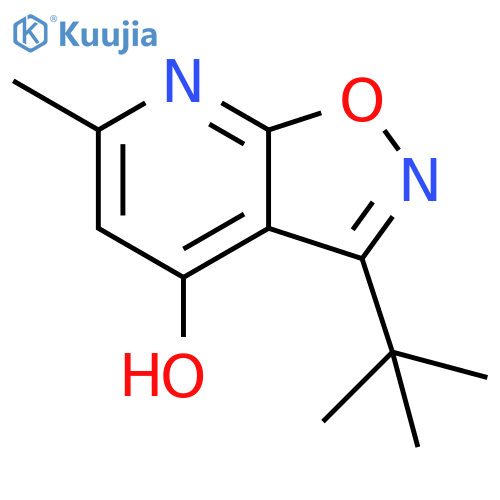3-(tert-Butyl)-6-methylisoxazolo[5,4-b]pyridin-4-ol structure