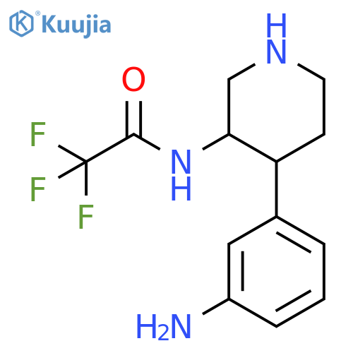 Acetamide, N-[4-(3-aminophenyl)-3-piperidinyl]-2,2,2-trifluoro- structure
