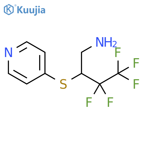 1-Butanamine, 3,3,4,4,4-pentafluoro-2-(4-pyridinylthio)- structure