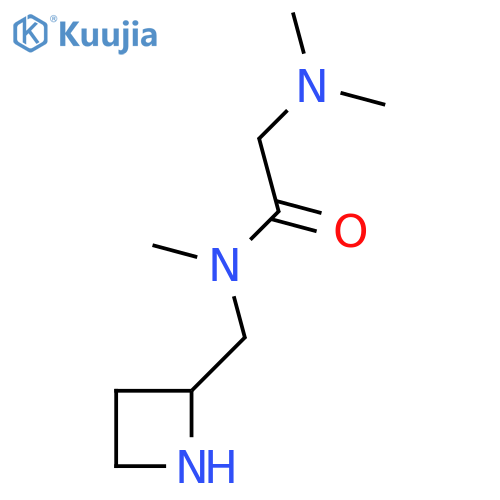 N-[(azetidin-2-yl)methyl]-2-(dimethylamino)-N-methylacetamide structure