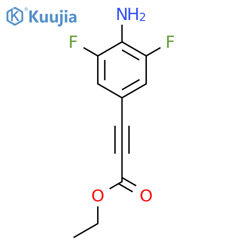 Ethyl 3-(4-amino-3,5-difluorophenyl)prop-2-ynoate structure