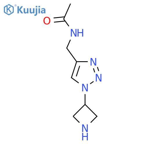 N-{[1-(azetidin-3-yl)-1H-1,2,3-triazol-4-yl]methyl}acetamide structure
