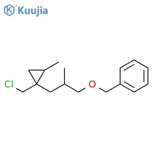 Benzene, [[3-[1-(chloromethyl)-2-methylcyclopropyl]-2-methylpropoxy]methyl]- structure