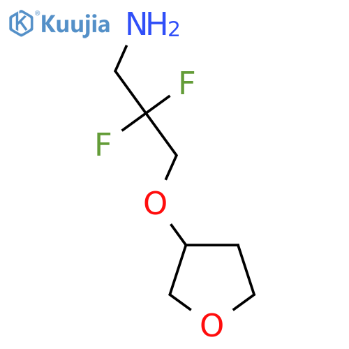 2,2-Difluoro-3-(oxolan-3-yloxy)propan-1-amine structure